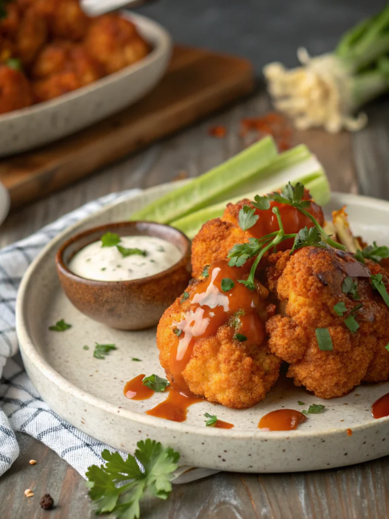 Air Fryer Buffalo Cauliflower Recipe