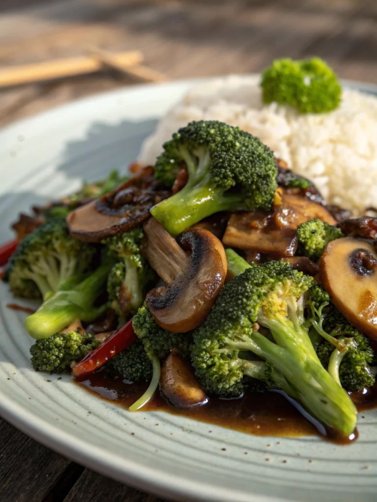 Broccoli and Mushroom Stir Fry