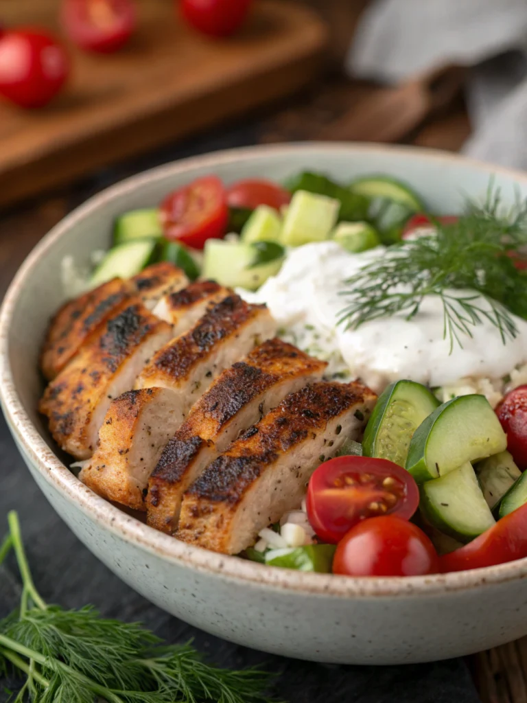 Easy Healthy Greek Chicken Bowls