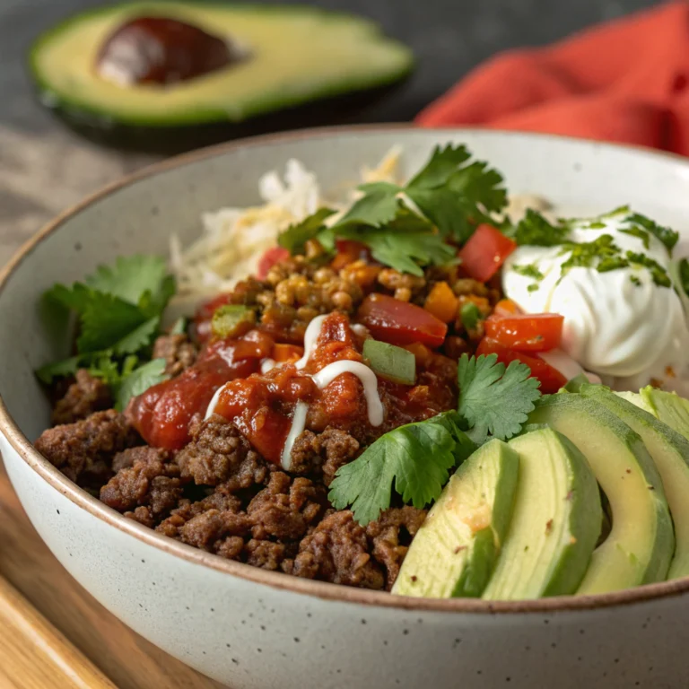 Ground Beef Burrito Bowl