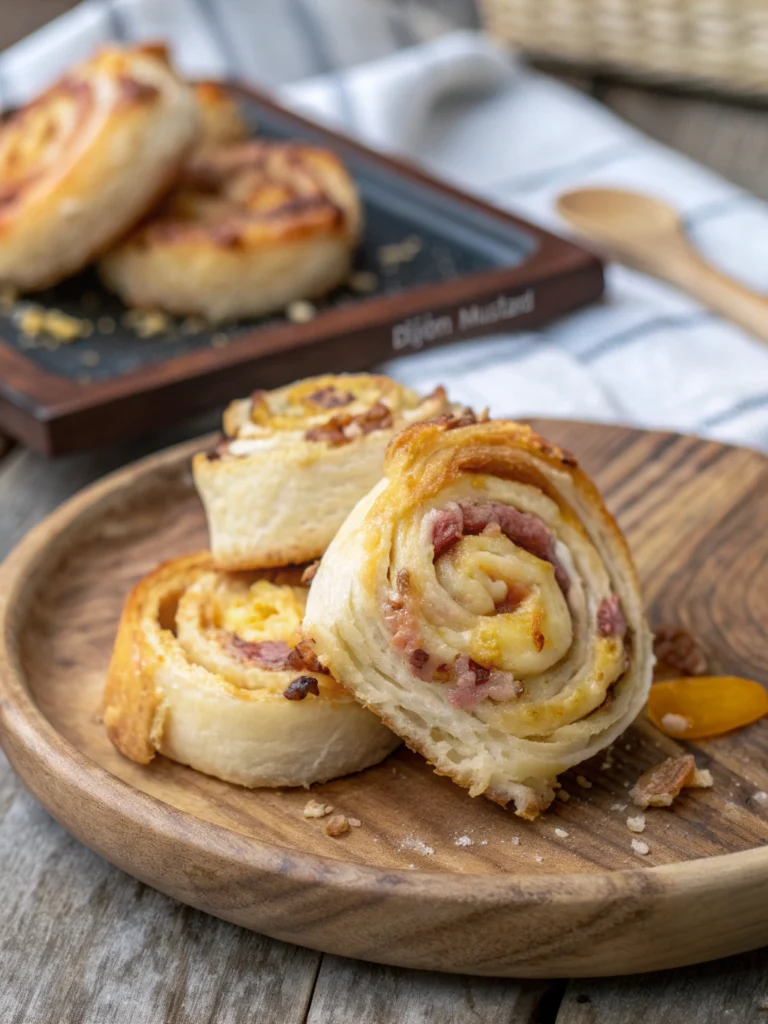 Easy Ham and Cheese Puff Pastry Pinwheels Recipe