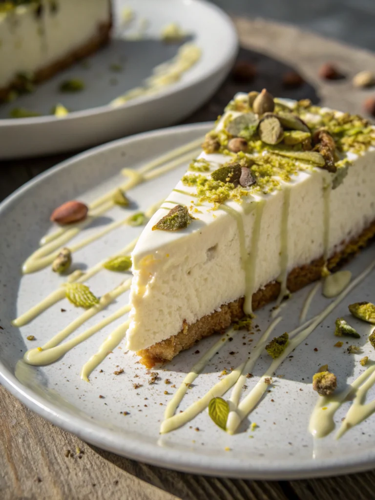 Ultimate Pistachio White Chocolate Cheesecake Recipe