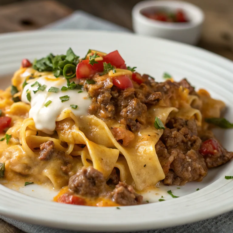 Sour Cream Beef Noodle Casserole – An Organized Chaos