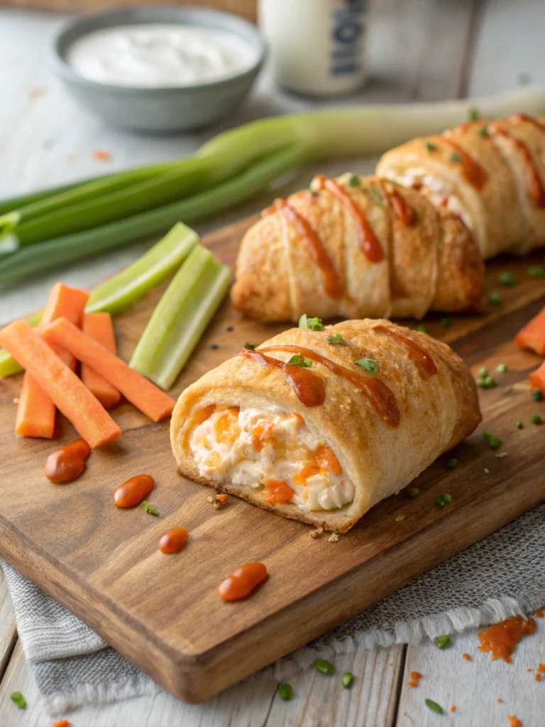 Easy Buffalo Chicken Roll-Ups – Perfect Party Snack