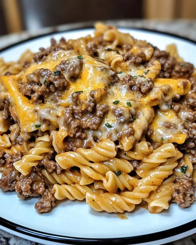 Easy Cheesy Sloppy Cheeseburger Pasta Ready in 30 Minutes