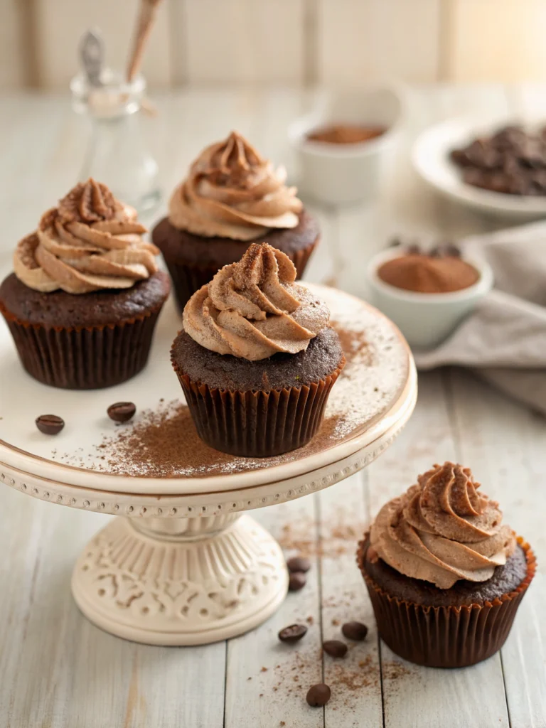 Best Chocolate Coffee Cream Cupcakes Recipe
