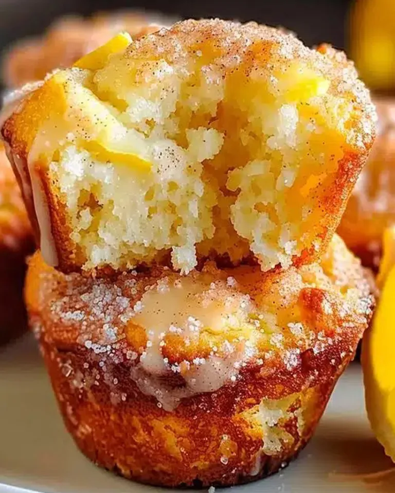 Easy Cinnamon Sugar French Toast Muffins with Lemon Zest
