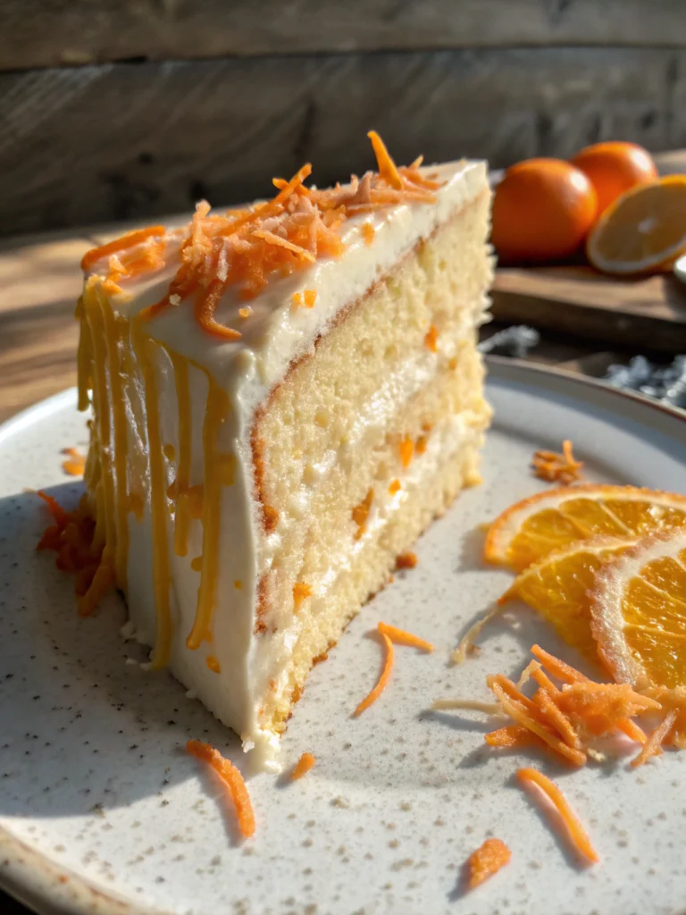 Easy Creamsicle Cake – Orange Vanilla Delight
