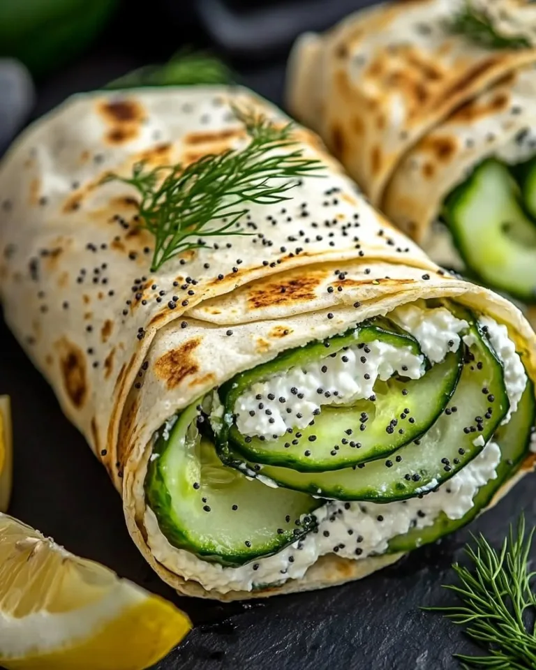 Easy Cucumber Cottage Cheese Wraps – Ready in 10 Minutes