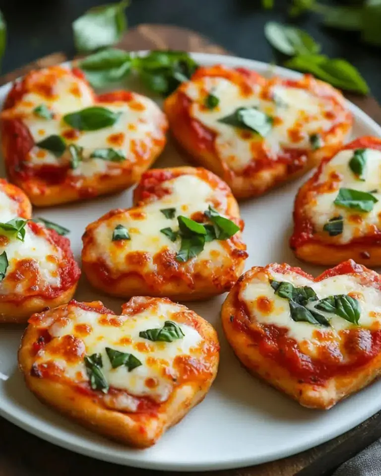 Easy Heart-Shaped Mini Pizzas Ready in 30 Minutes
