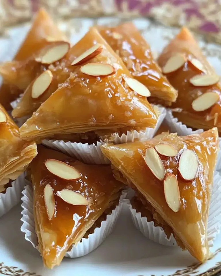 Ultimate Honey Almond Baklava Triangles Ready in 30 Minutes