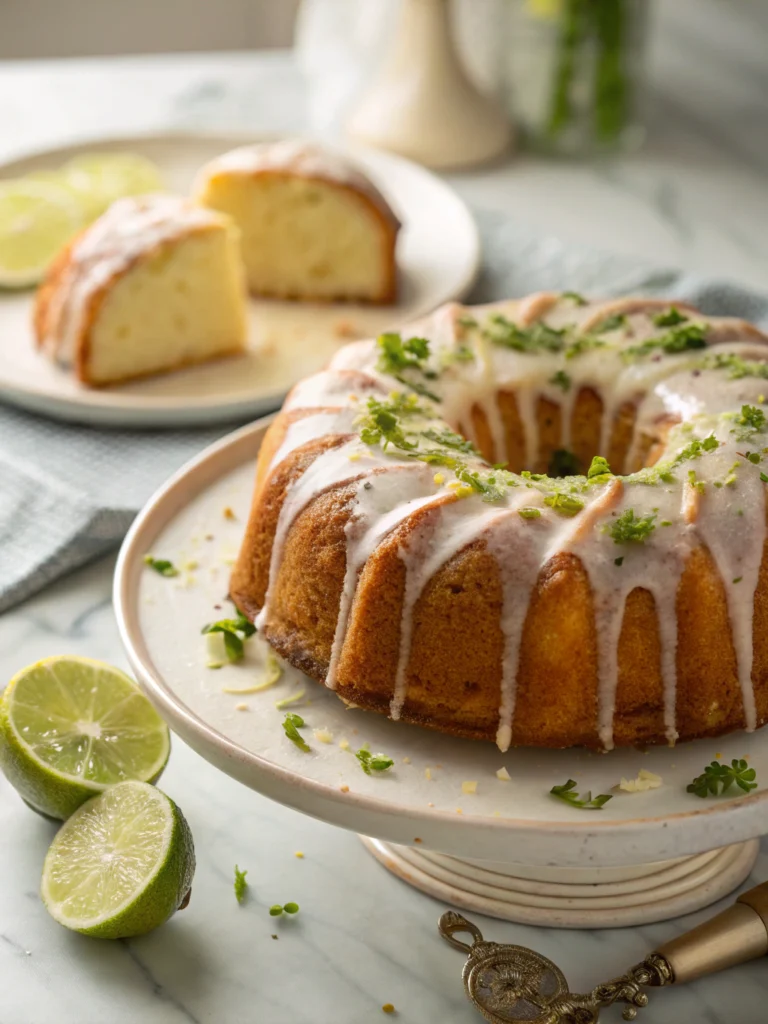 Best Key Lime Pound Cake with Key Lime Glaze