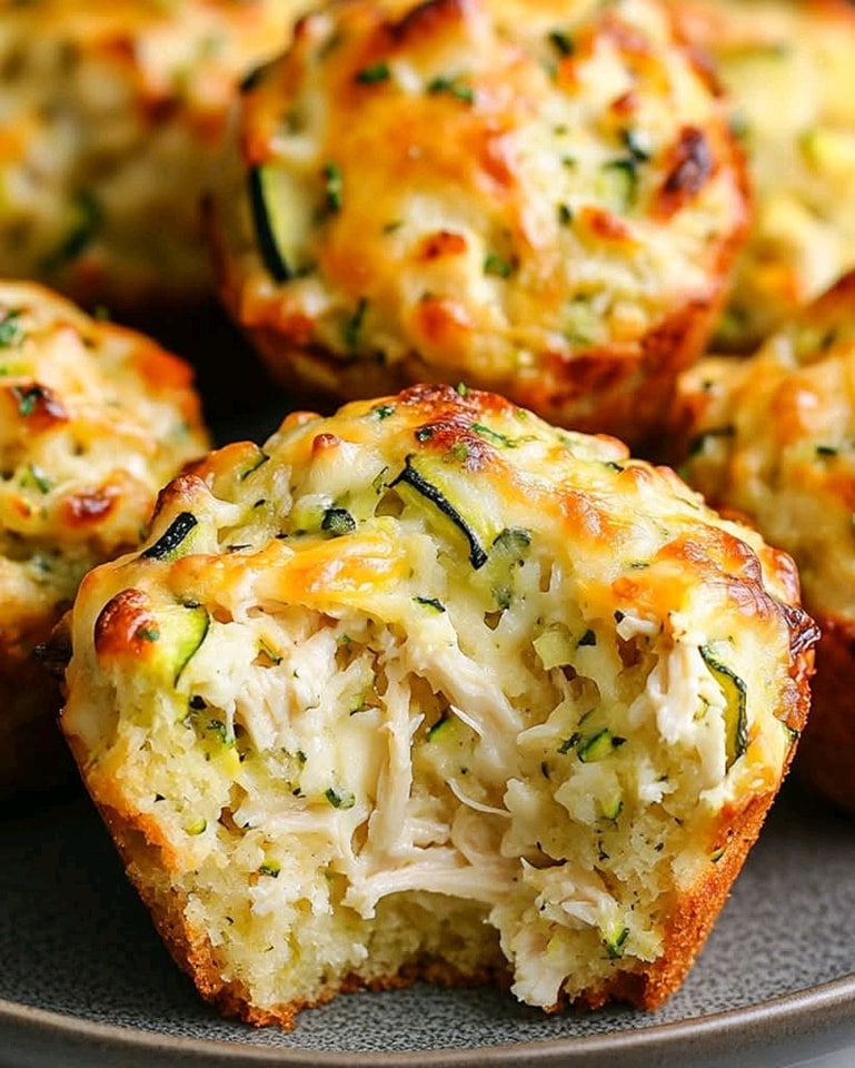 Easy Savory Chicken Cheese Zucchini Muffins Ready in 30 Minutes
