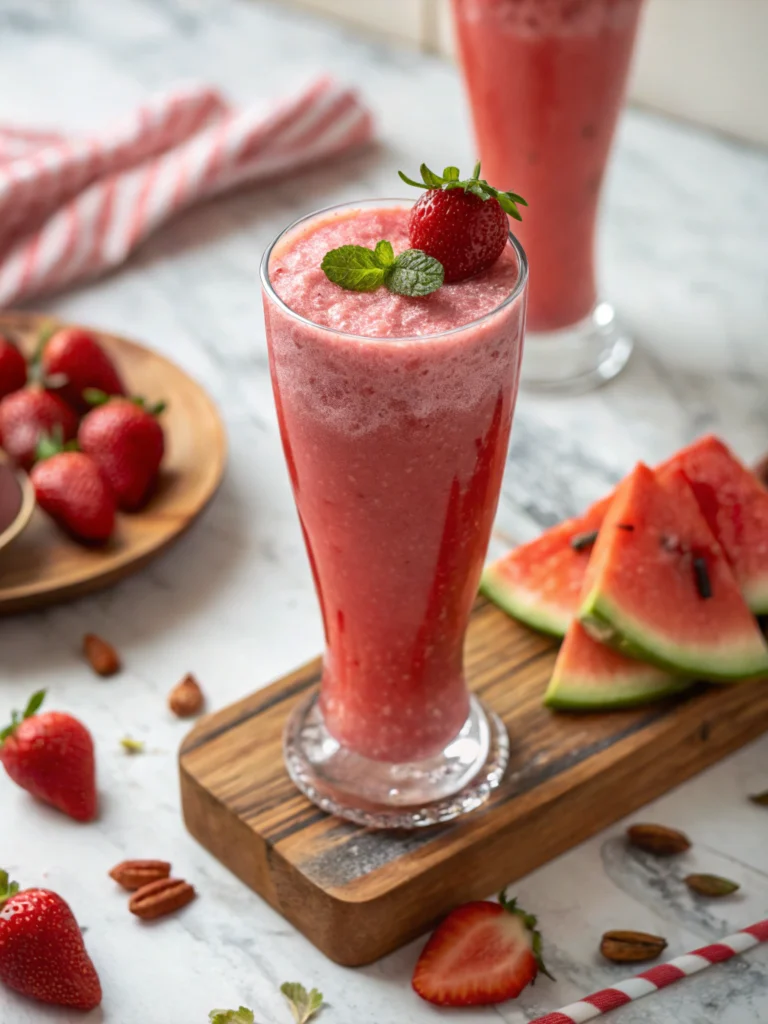 Best Strawberry Watermelon Smoothie – Refreshing & Easy