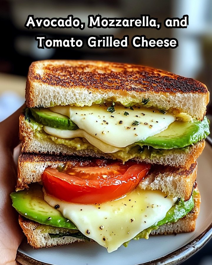 Easy Avocado Mozzarella Tomato Grilled Cheese Ready in 30 Minutes