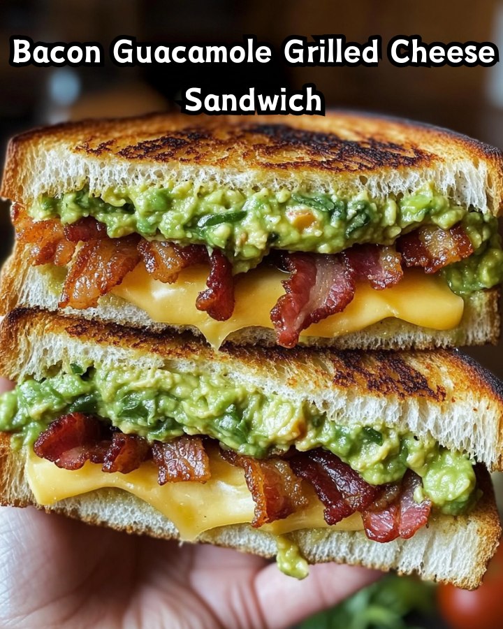 Ultimate Bacon Guacamole Grilled Cheese Sandwich Ready in 30 Minutes