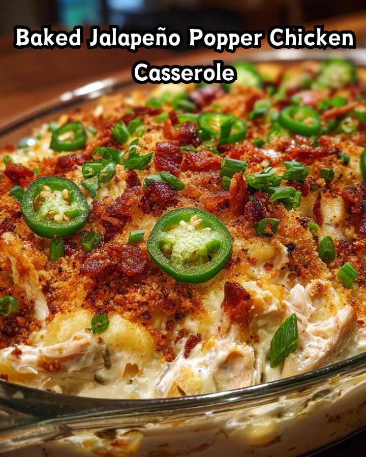 Easy Baked Jalapeño Popper Chicken Casserole Ready in 30 Minutes