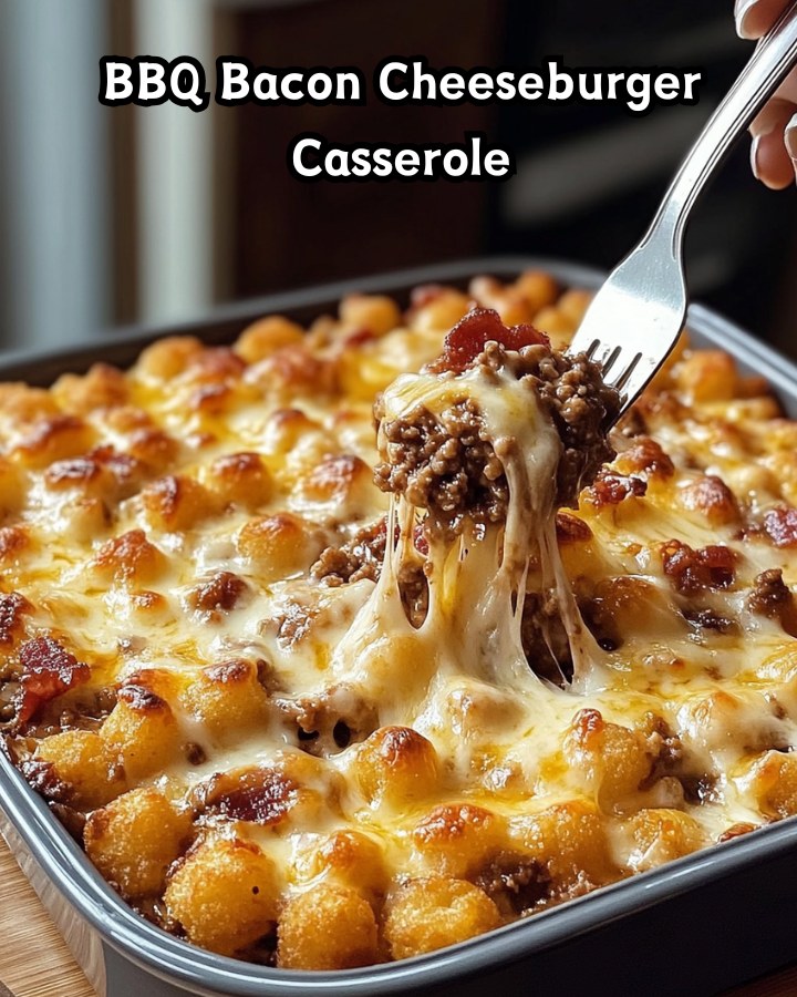 Easy BBQ Bacon Cheeseburger Casserole Ready in 30 Minutes