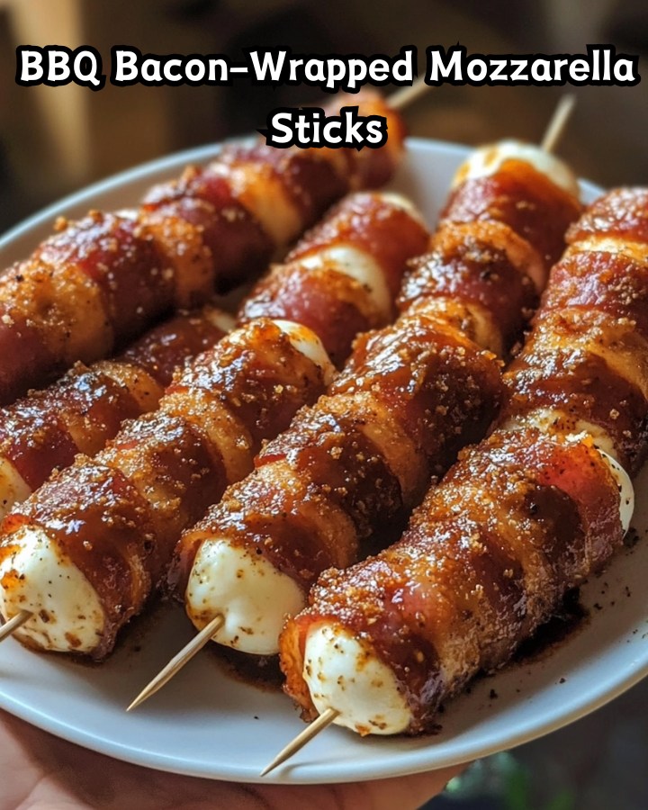 Easy BBQ Bacon-Wrapped Mozzarella Sticks Ready in 30 Minutes