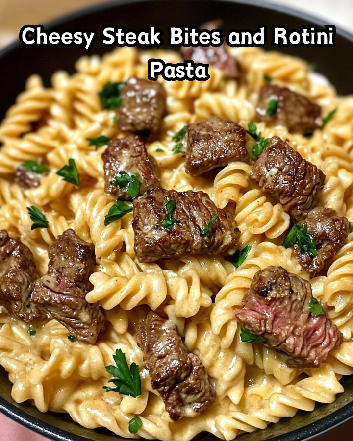 Ultimate Cheesy Steak Bites and Rotini Pasta Ready in 30 Minutes