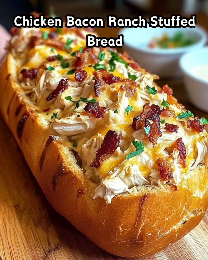Ultimate Chicken Bacon Ranch Stuffed Bread Ready in 30 Minutes