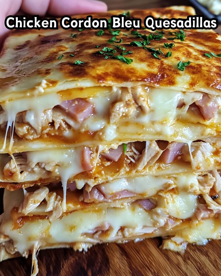 Easy Chicken Cordon Bleu Quesadillas Ready in 30 Minutes