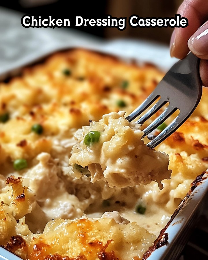 Easy Chicken Dressing Casserole Ready in 30 Minutes