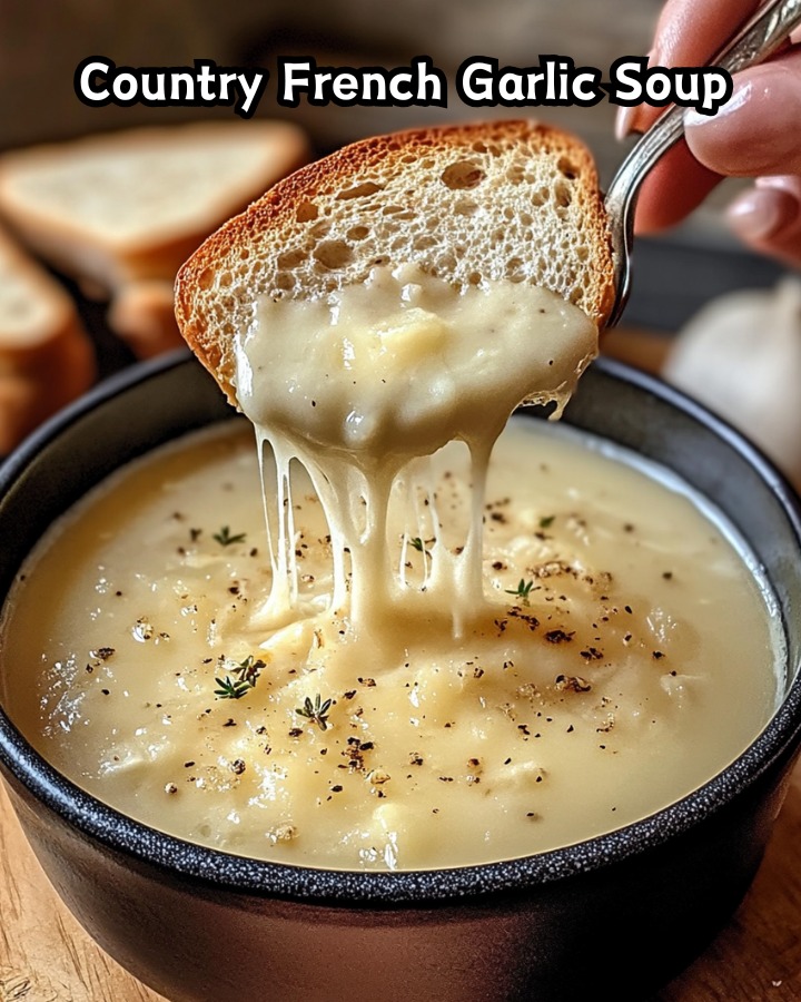 Classic Country French Garlic Soup – Ready in 30 Minutes