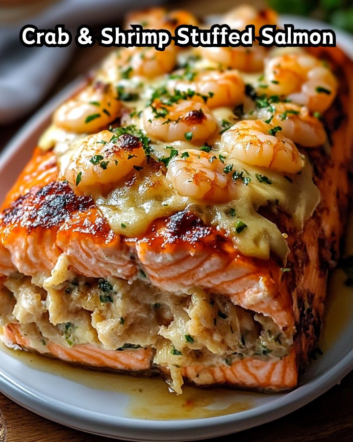 Ultimate Crab & Shrimp Stuffed Salmon Ready in 30 Minutes