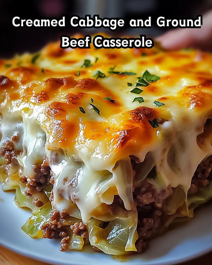 Easy Creamed Cabbage and Ground Beef Casserole Ready in 30 Minutes