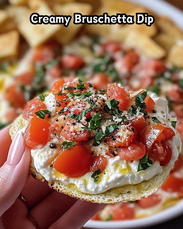 Easy Creamy Bruschetta Dip Ready in 30 Minutes