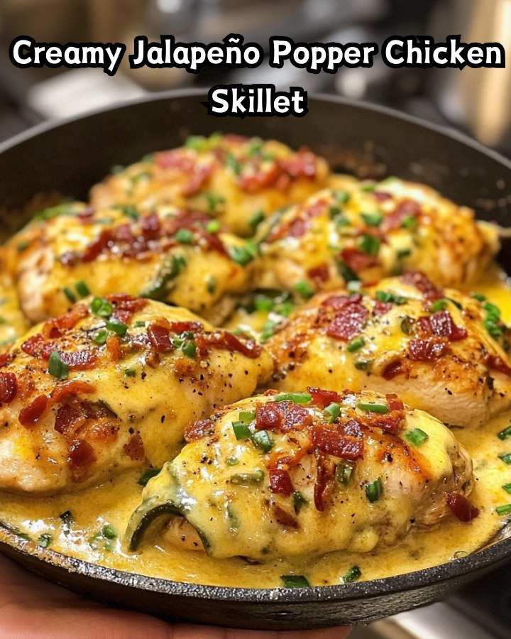 Easy Creamy Jalapeño Popper Chicken Skillet Ready in 30 Minutes