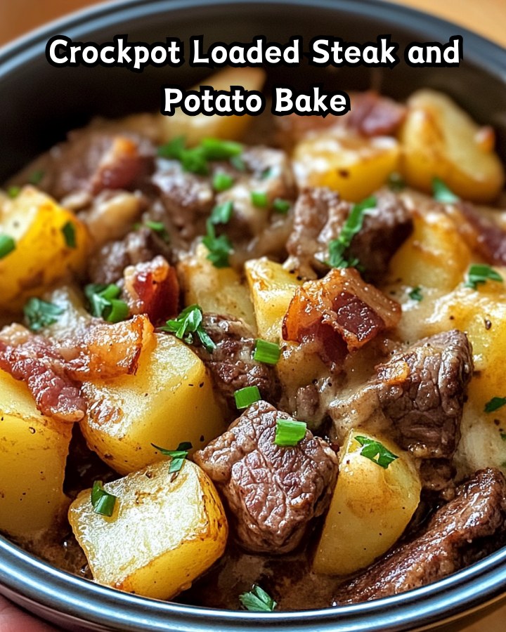Best Crockpot Loaded Steak and Potato Bake – Family Favorite