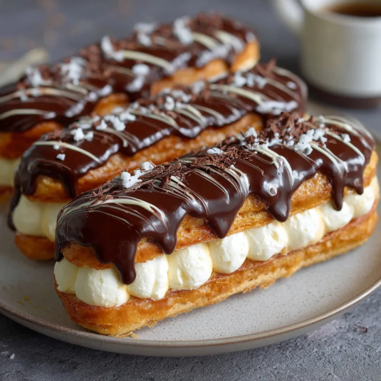 Ultimate No-Bake Schokoladen-Eclair-Kuchen Ready in 30 Minutes