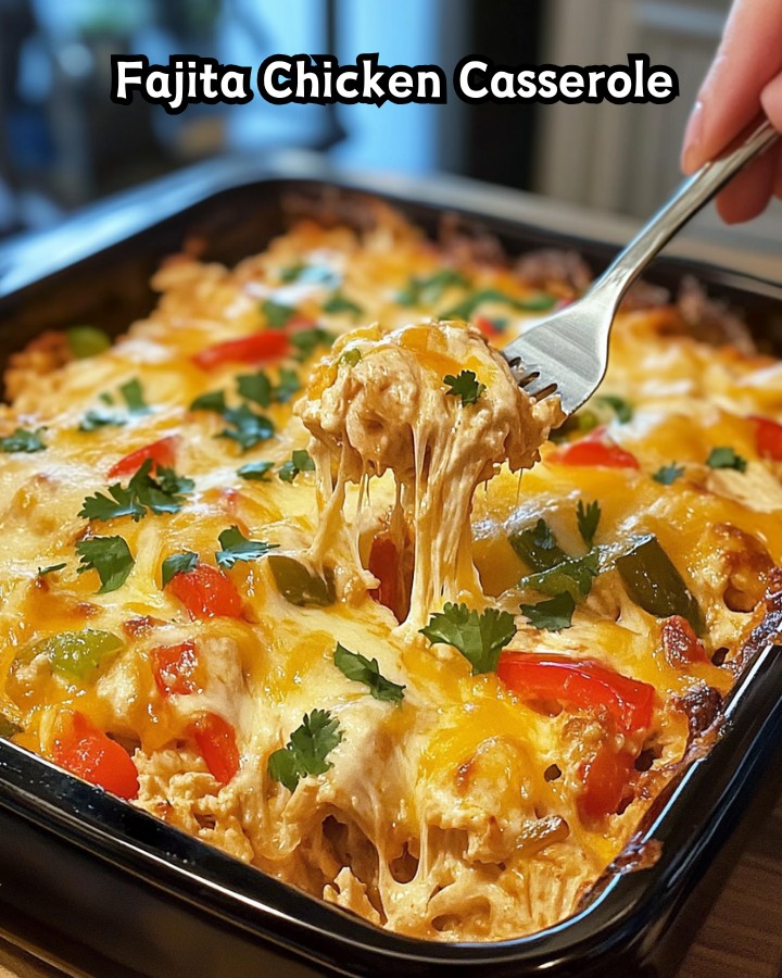 Easy Fajita Chicken Casserole Ready in 30 Minutes