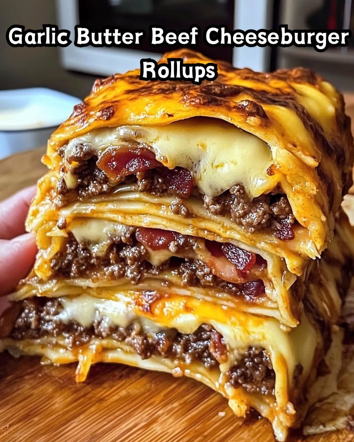 Easy Garlic Butter Beef Cheeseburger Rollups Ready in 30 Minutes