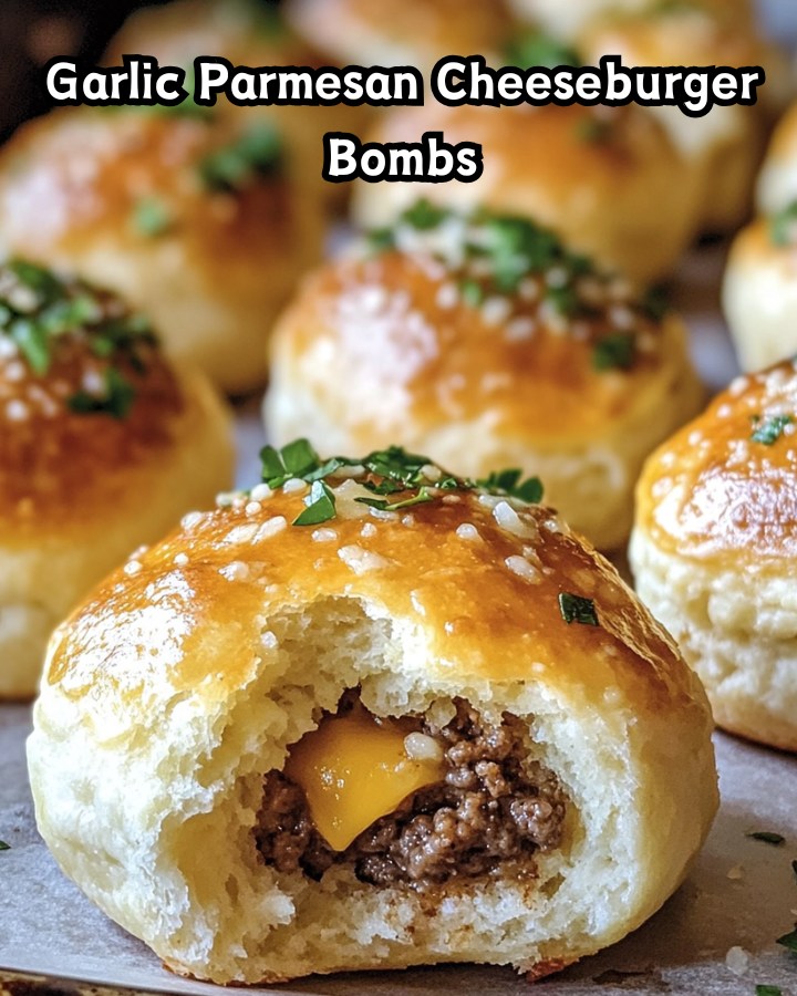 Easy Garlic Parmesan Cheeseburger Bombs Ready in 30 Minutes