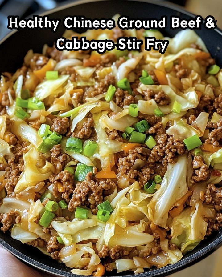Easy Healthy Chinese Ground Beef & Cabbage Stir Fry in 30 Minutes