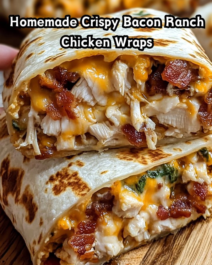 Easy Homemade Crispy Bacon Ranch Chicken Wraps Ready in 30 Minutes