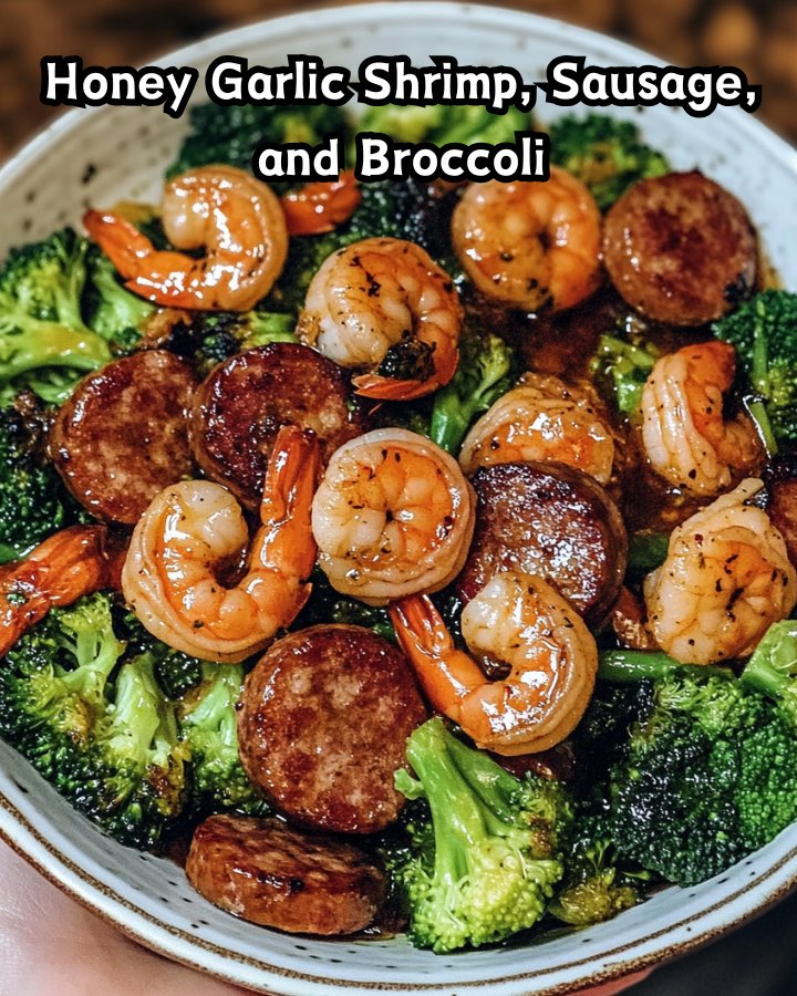Easy Honey Garlic Shrimp, Sausage, and Broccoli in 30 Minutes