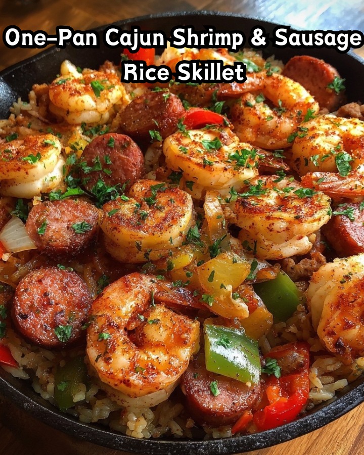 Easy One-Pan Cajun Shrimp & Sausage Rice Skillet Ready in 30 Minutes