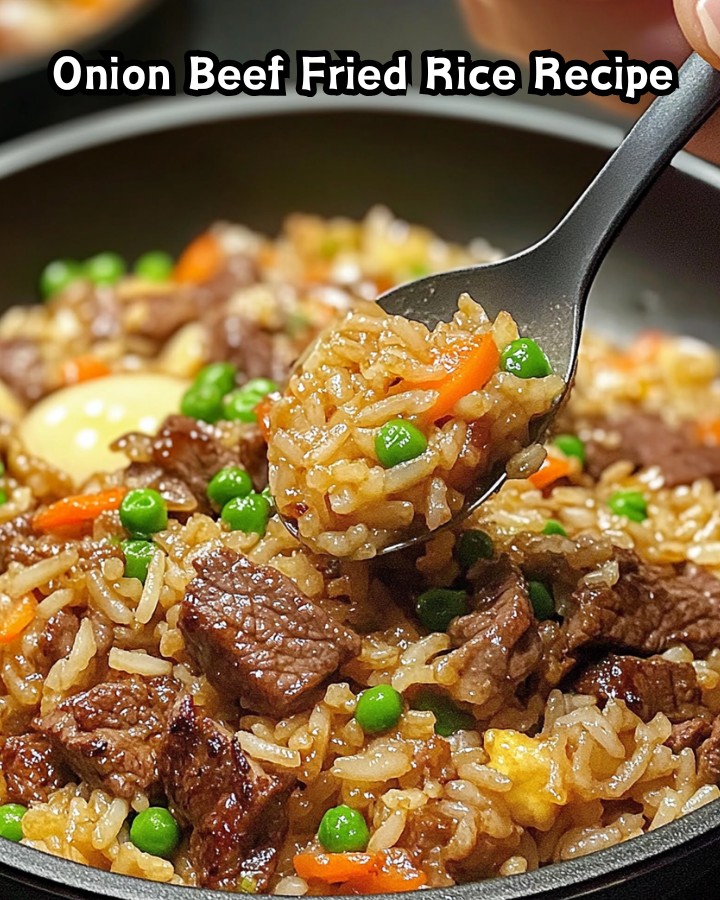 Easy Onion Beef Fried Rice Recipe Ready in 30 Minutes