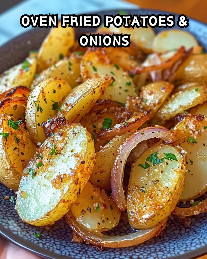 Easy Oven Fried Potatoes & Onions Ready in 30 Minutes