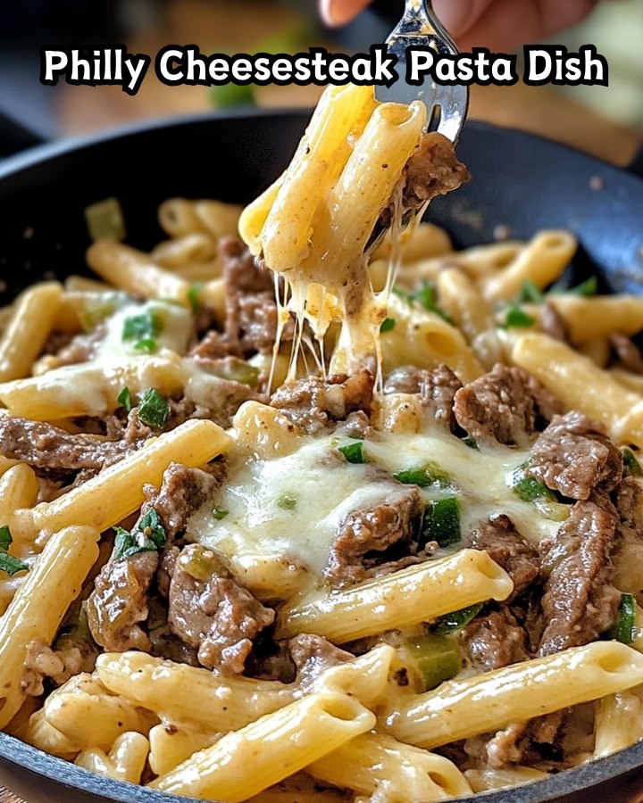 Easy Philly Cheesesteak Pasta Dish Ready in 30 Minutes