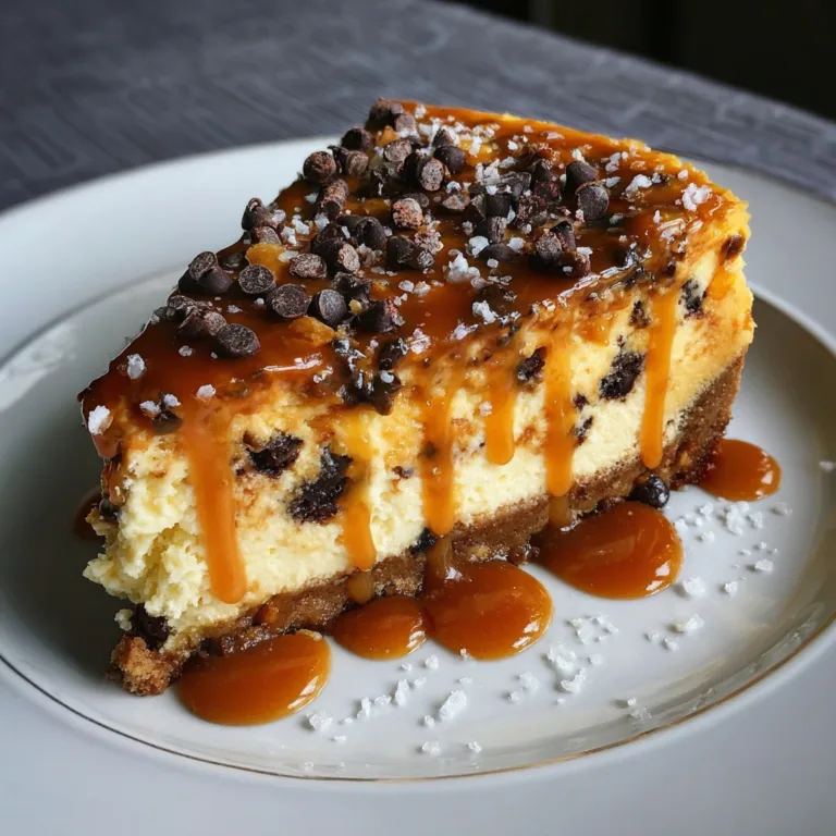 Ultimate Salted Caramel Chocolate Chip Cheesecake – No-Bake Treat