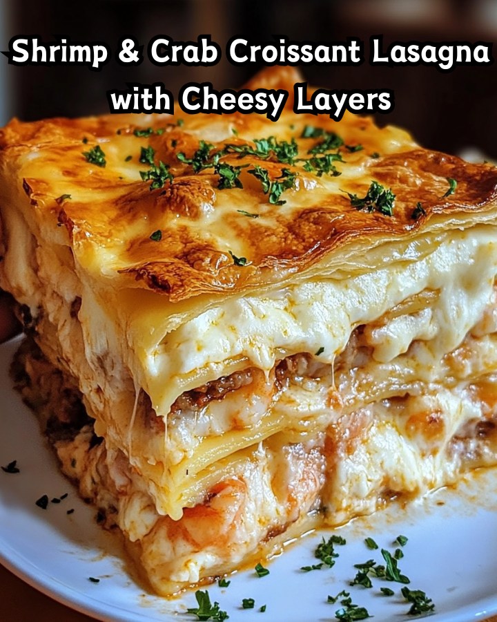 Ultimate Shrimp & Crab Croissant Lasagna – Ready in 30 Minutes