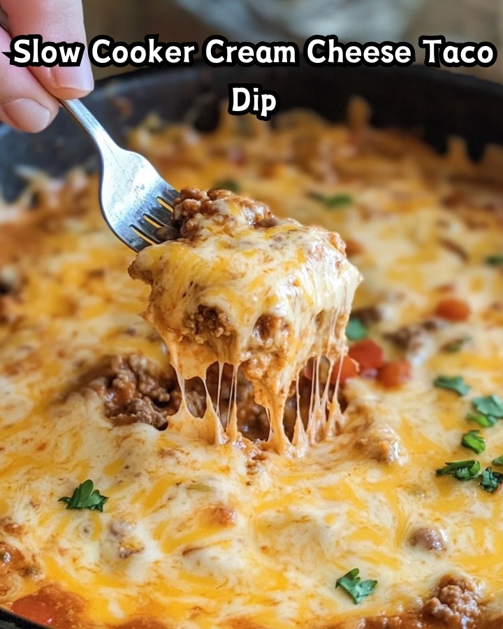Easy Slow Cooker Cream Cheese Taco Dip – Ready in 30 Minutes