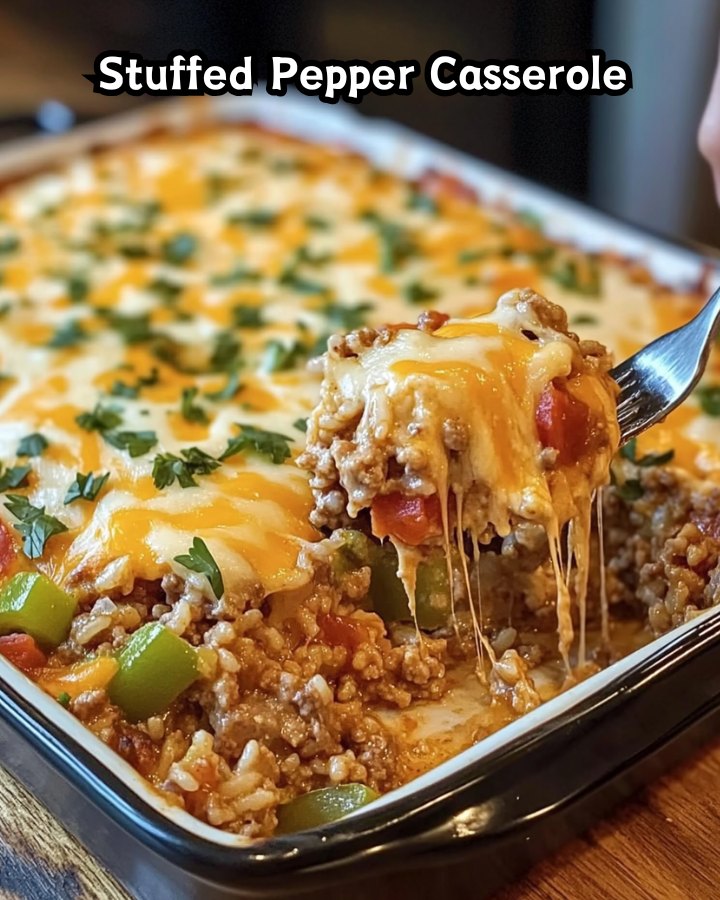 Easy Stuffed Pepper Casserole Ready in 30 Minutes