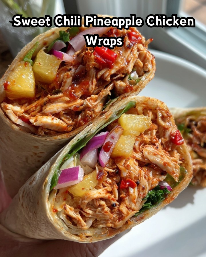 Easy Sweet Chili Pineapple Chicken Wraps Ready in 30 Minutes
