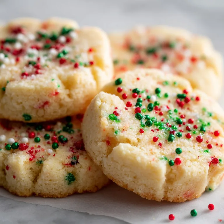 Easy 4-Ingredient Christmas Shortbread Cookies Ready in 30 Minutes